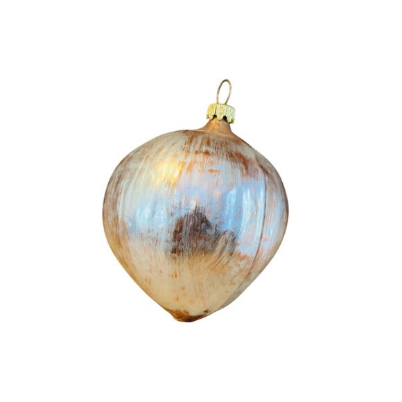 Lot of 6 Vintage Fruit & Vegetables Blown Glass Christmas Ornaments West Germany - Picture 4 of 8